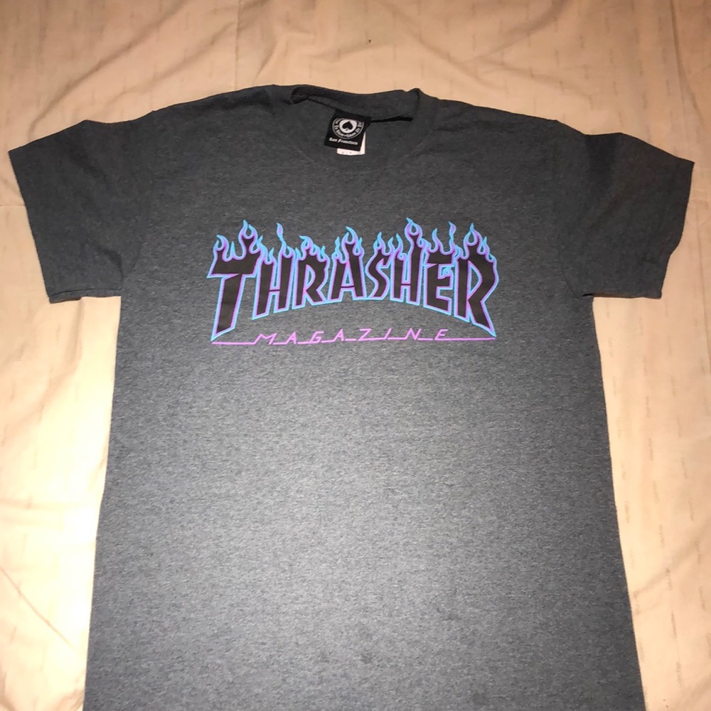 Thrasher flame logo, good shirt just wasn’t it